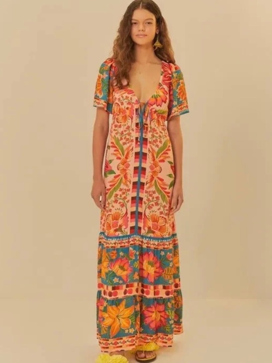 FARM Rio Dresses & Skirts - NWT FARM RIO DRESS SIZE EXTRA LARGE PACK5525 7 6 SJ SH